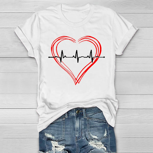Heart Disease Awareness Healthwear T-shirt