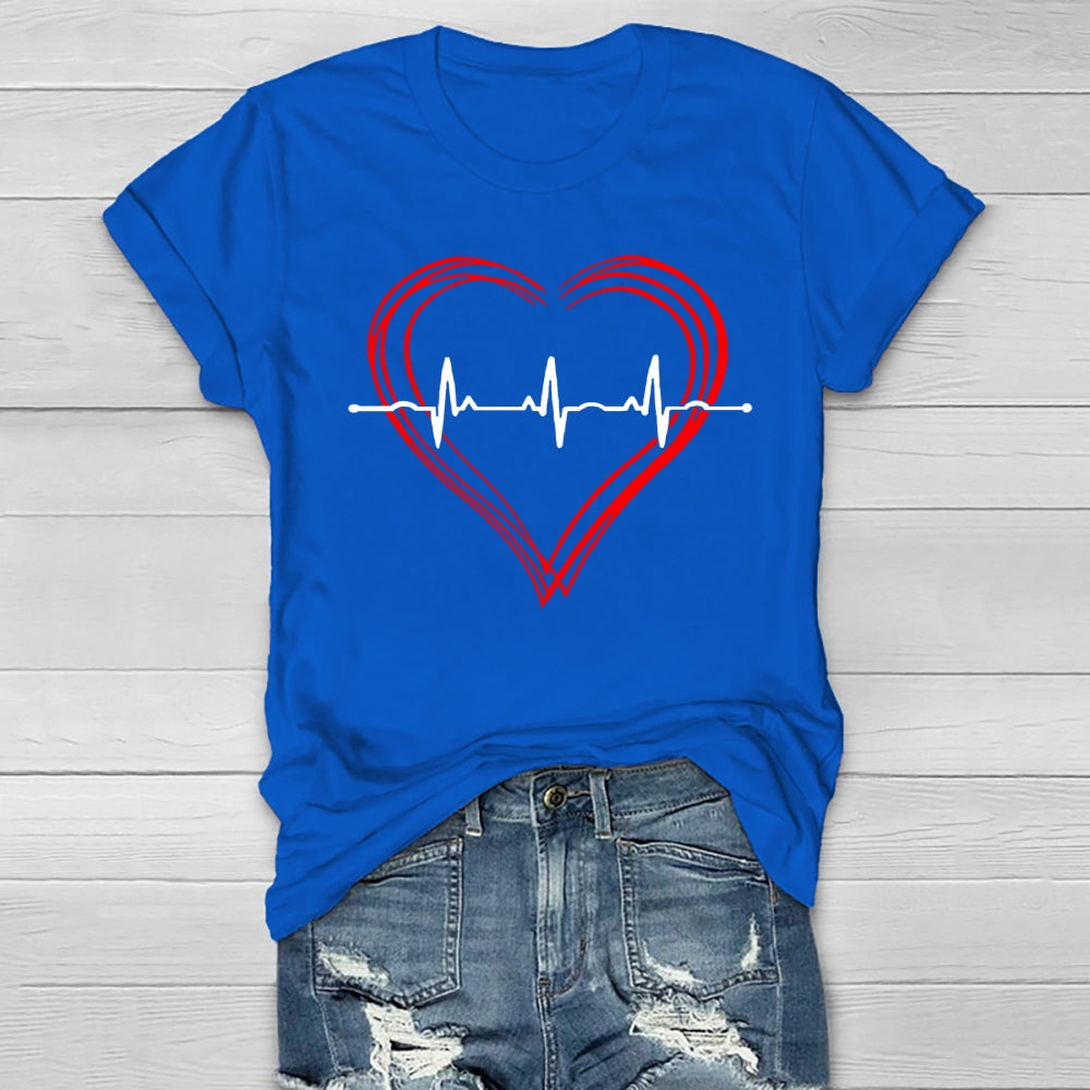 Heart Disease Awareness Healthwear T-shirt