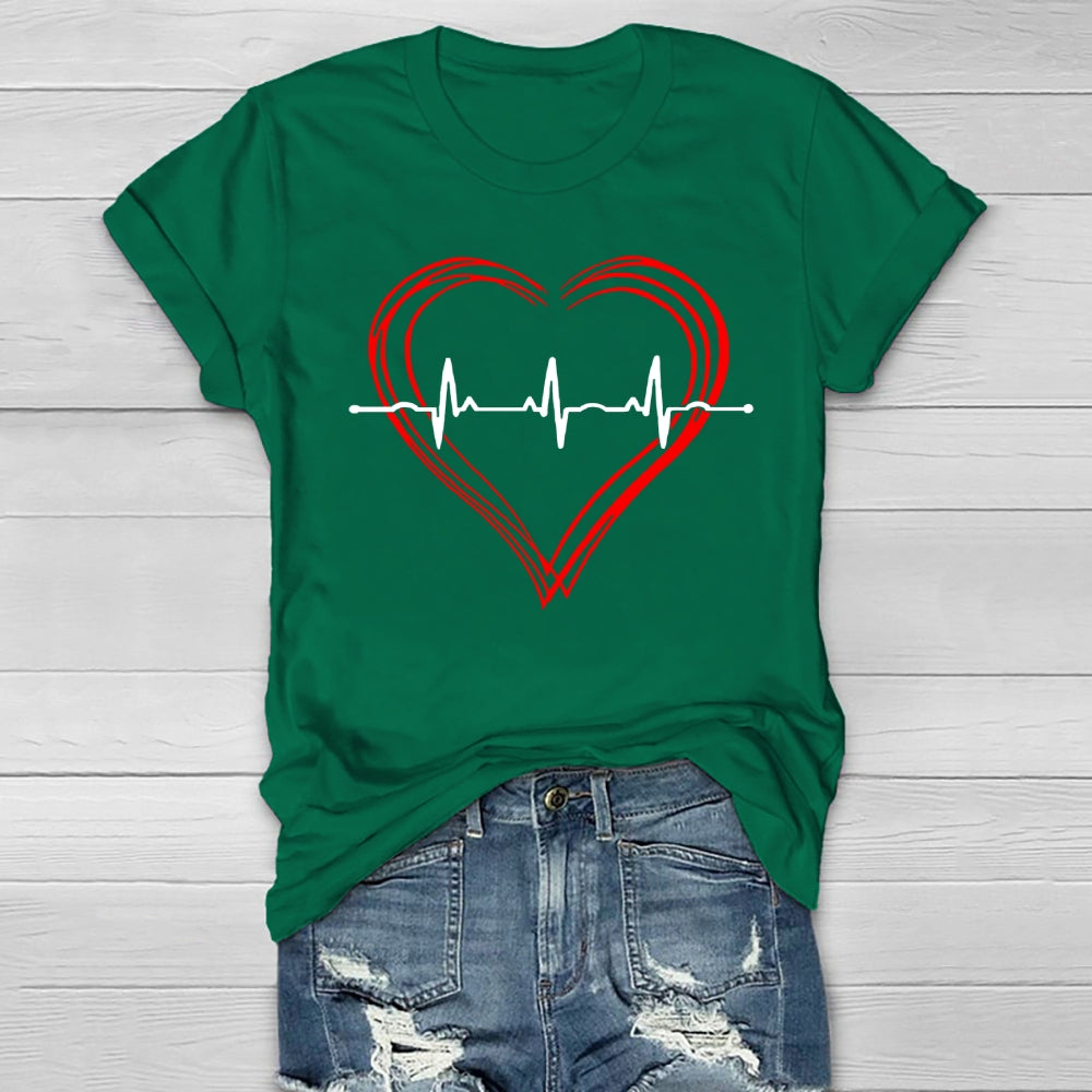 Heart Disease Awareness Healthwear T-shirt