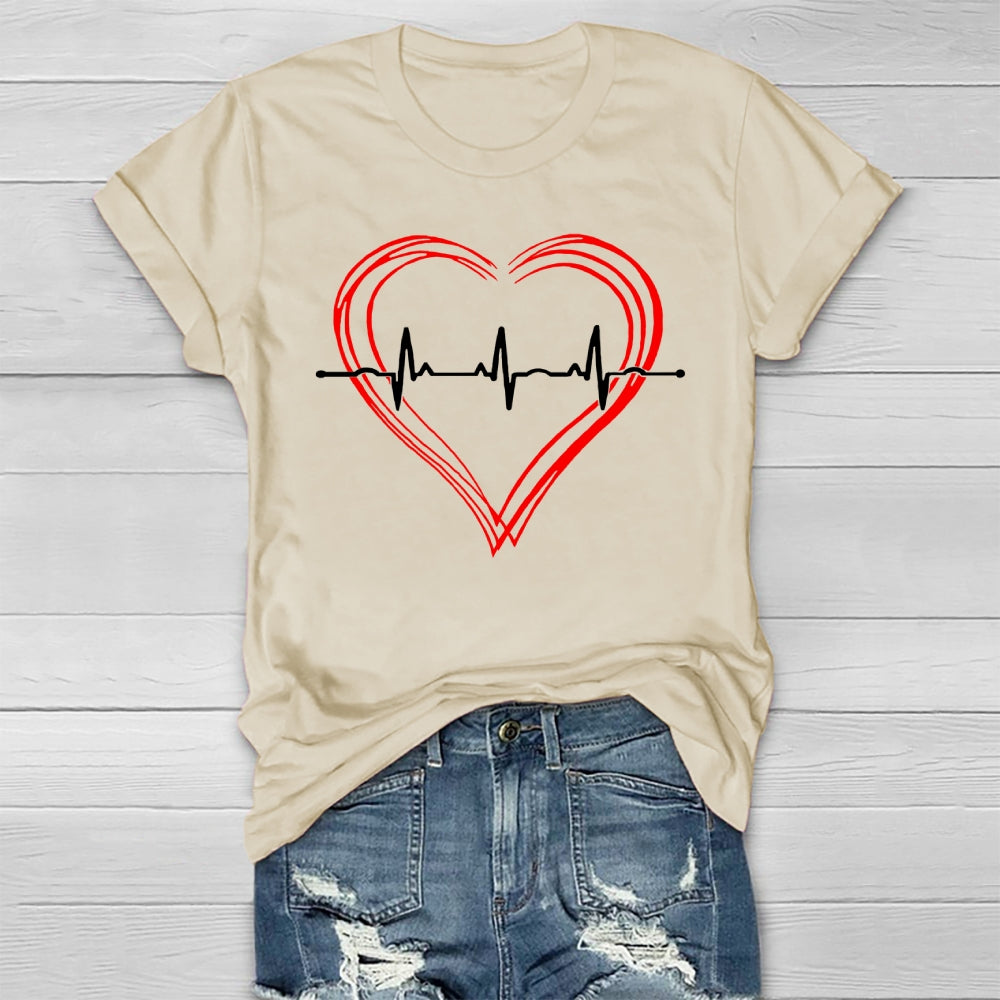 Heart Disease Awareness Healthwear T-shirt