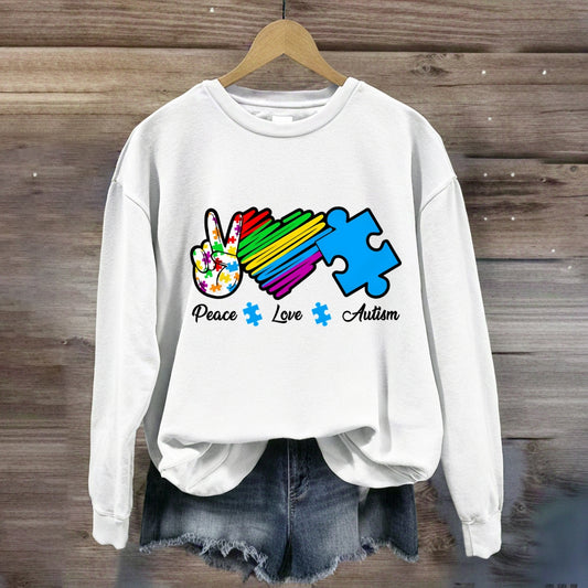 Peace Love Autism Sweatshirt