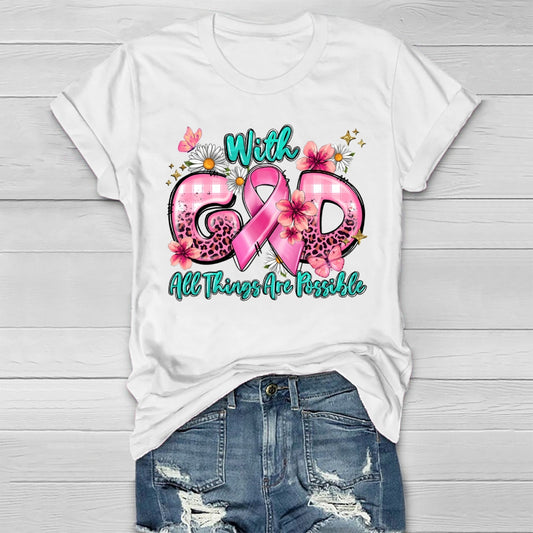 With God All Things Are Possible Healthwear T-shirt
