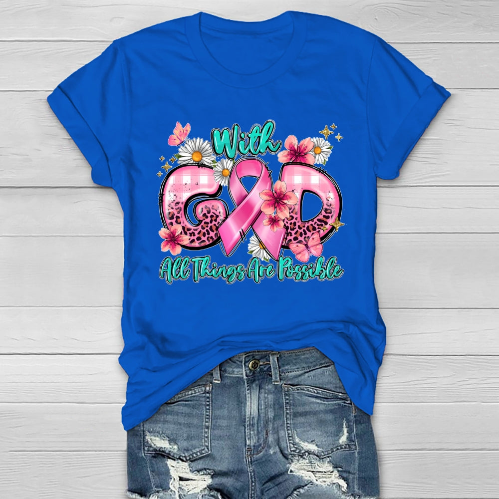 With God All Things Are Possible Healthwear T-shirt