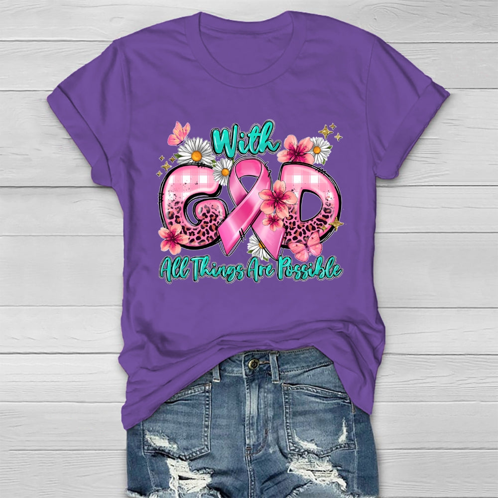 With God All Things Are Possible Healthwear T-shirt