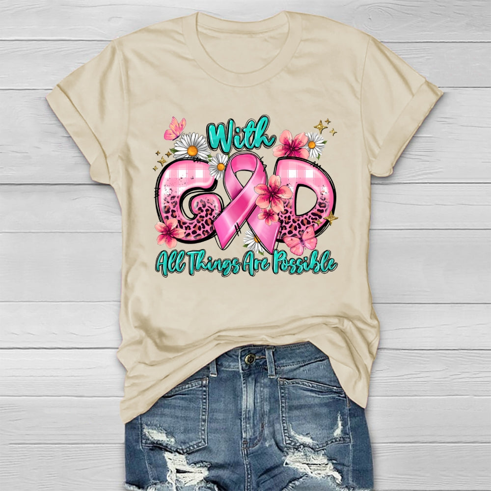 With God All Things Are Possible Healthwear T-shirt