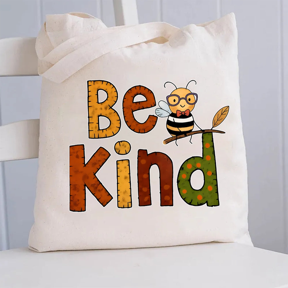 Bee Kind Canvas Tote Bag