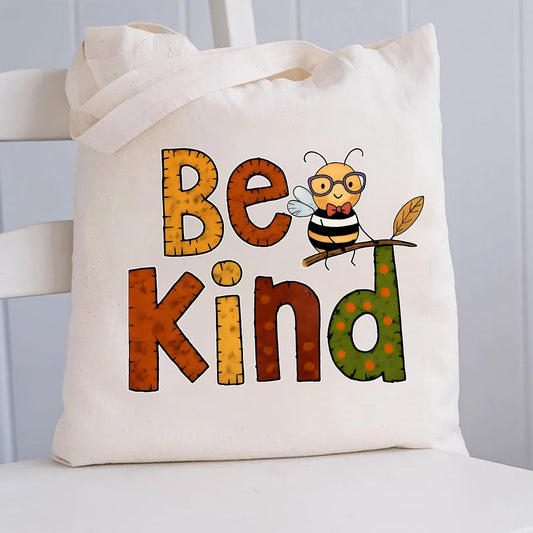 Bee Kind Canvas Tote Bag