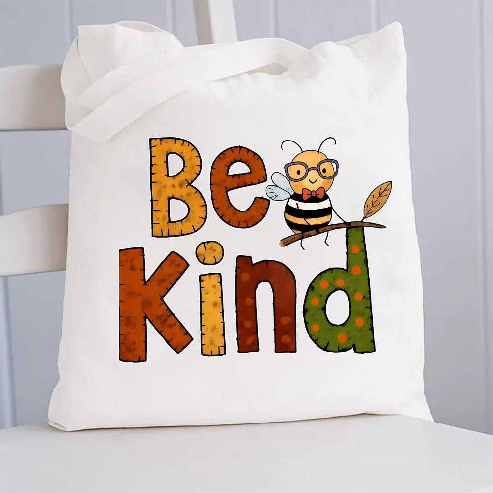 Bee Kind Canvas Tote Bag