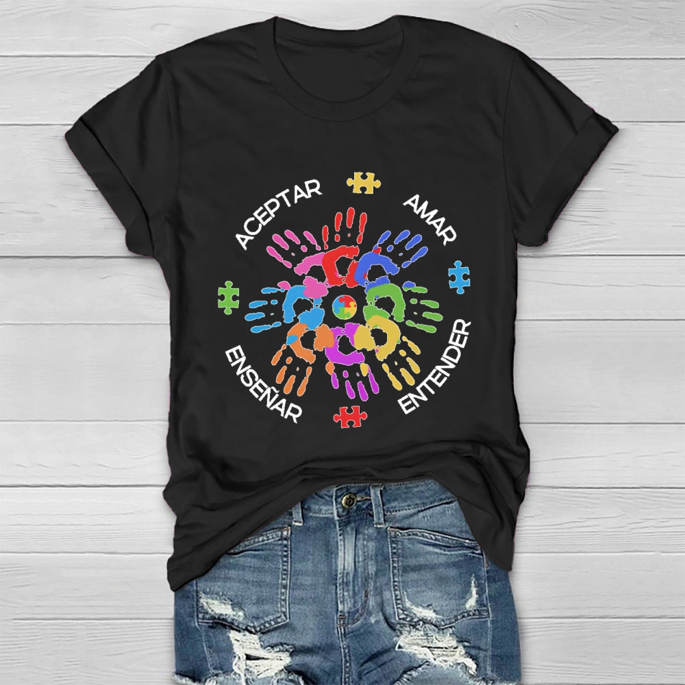 Amar EnseñAr Aceptar Entender Healthwear T-shirt