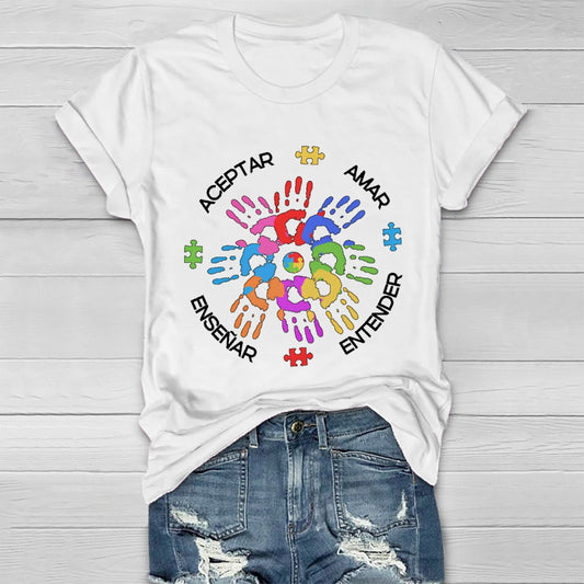 Amar EnseñAr Aceptar Entender Healthwear T-shirt