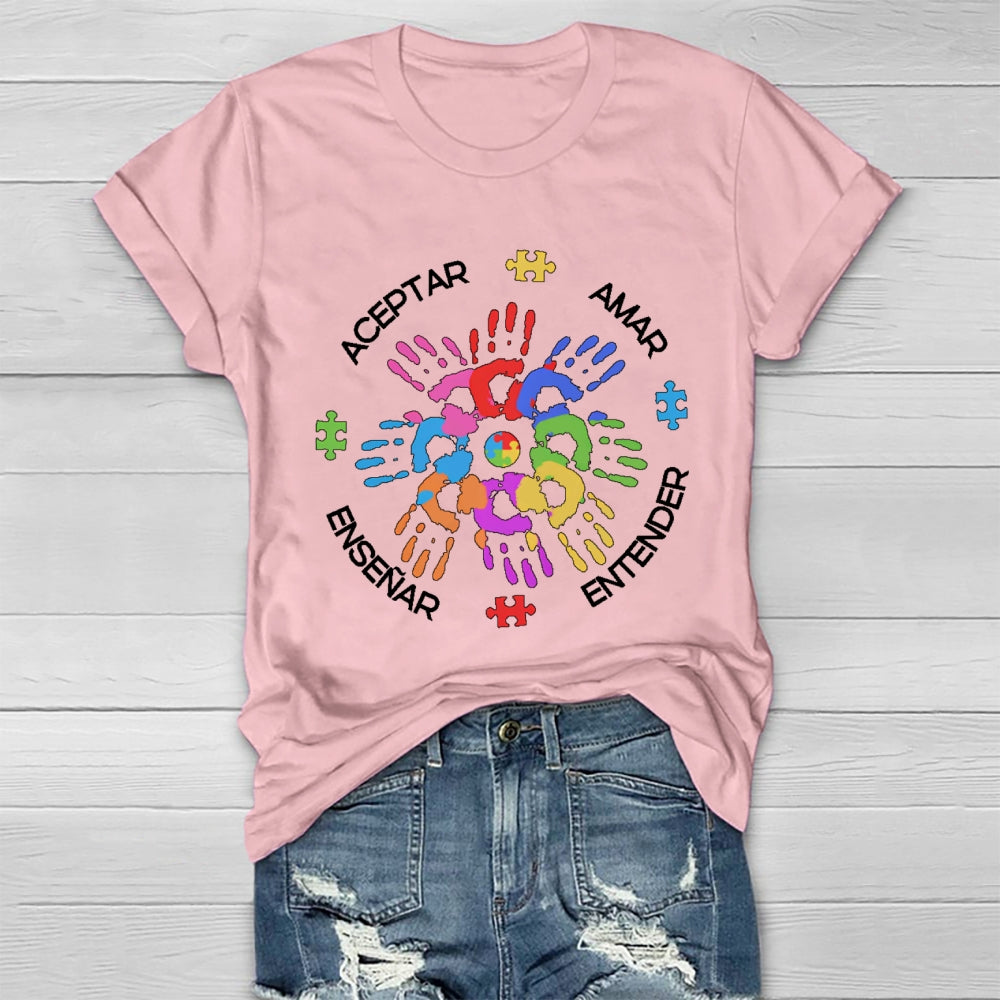 Amar EnseñAr Aceptar Entender Healthwear T-shirt