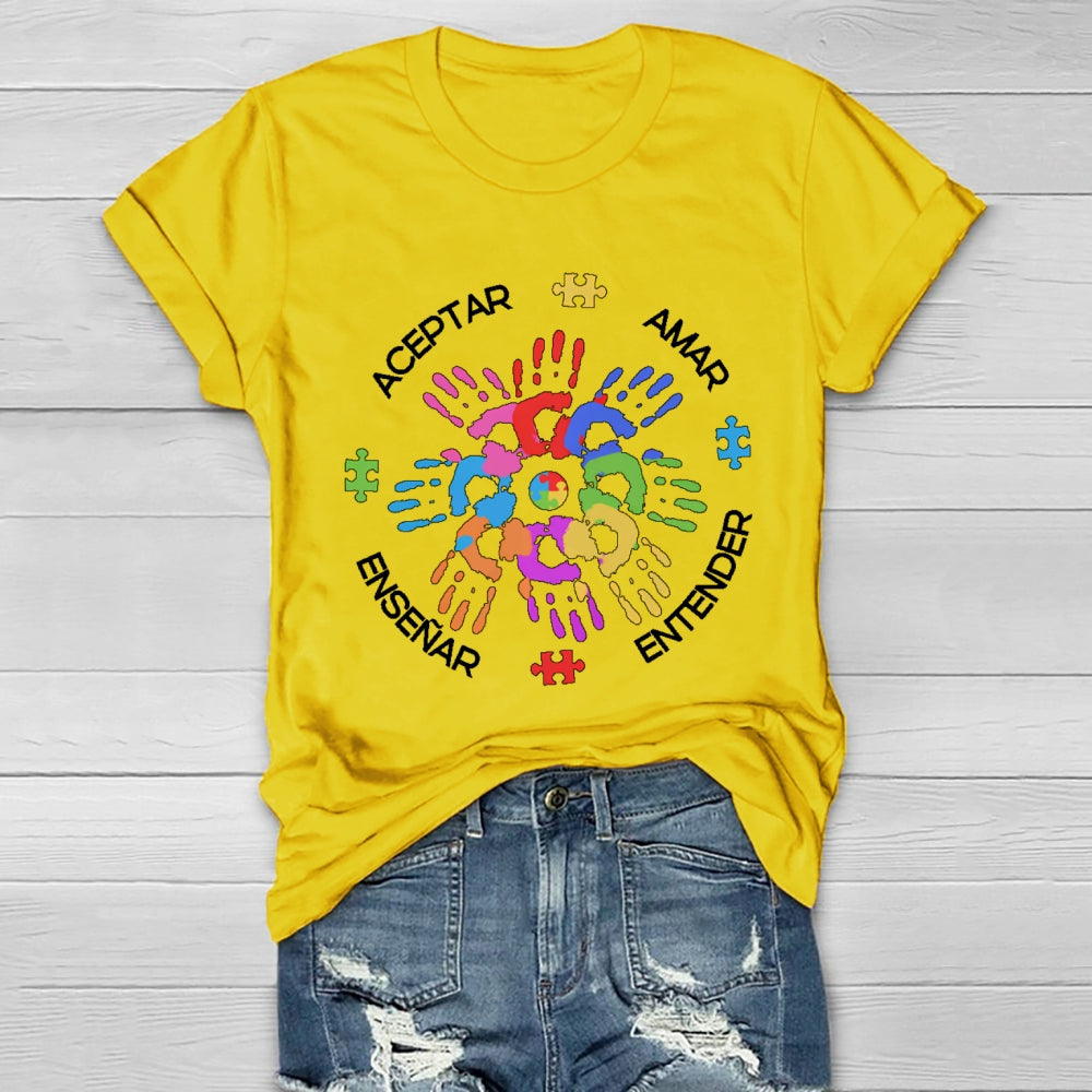 Amar EnseñAr Aceptar Entender Healthwear T-shirt