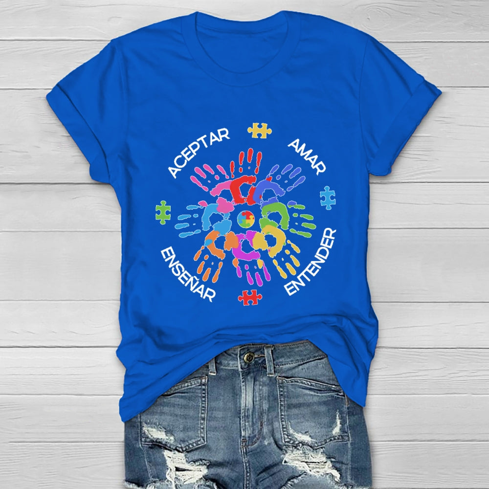 Amar EnseñAr Aceptar Entender Healthwear T-shirt