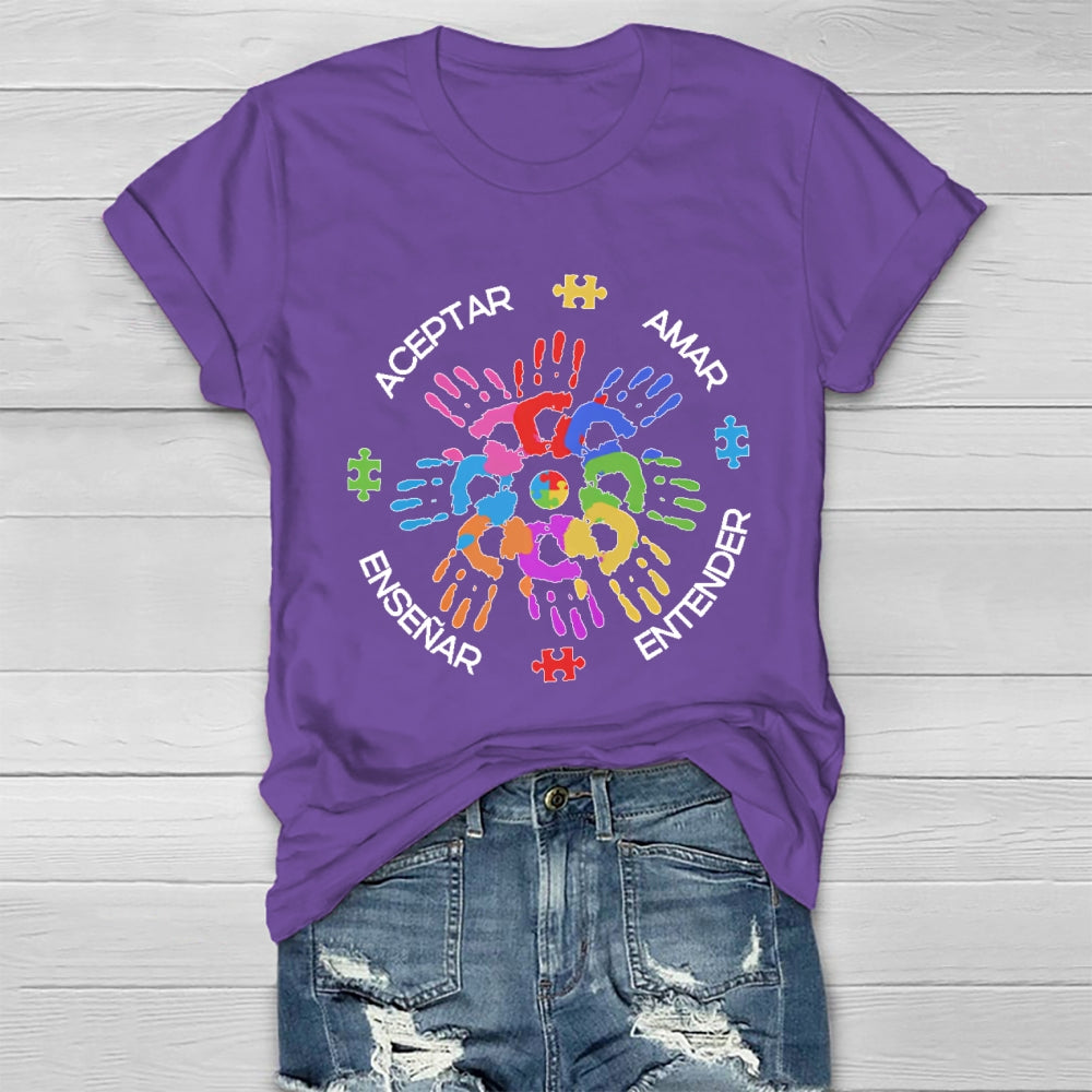 Amar EnseñAr Aceptar Entender Healthwear T-shirt