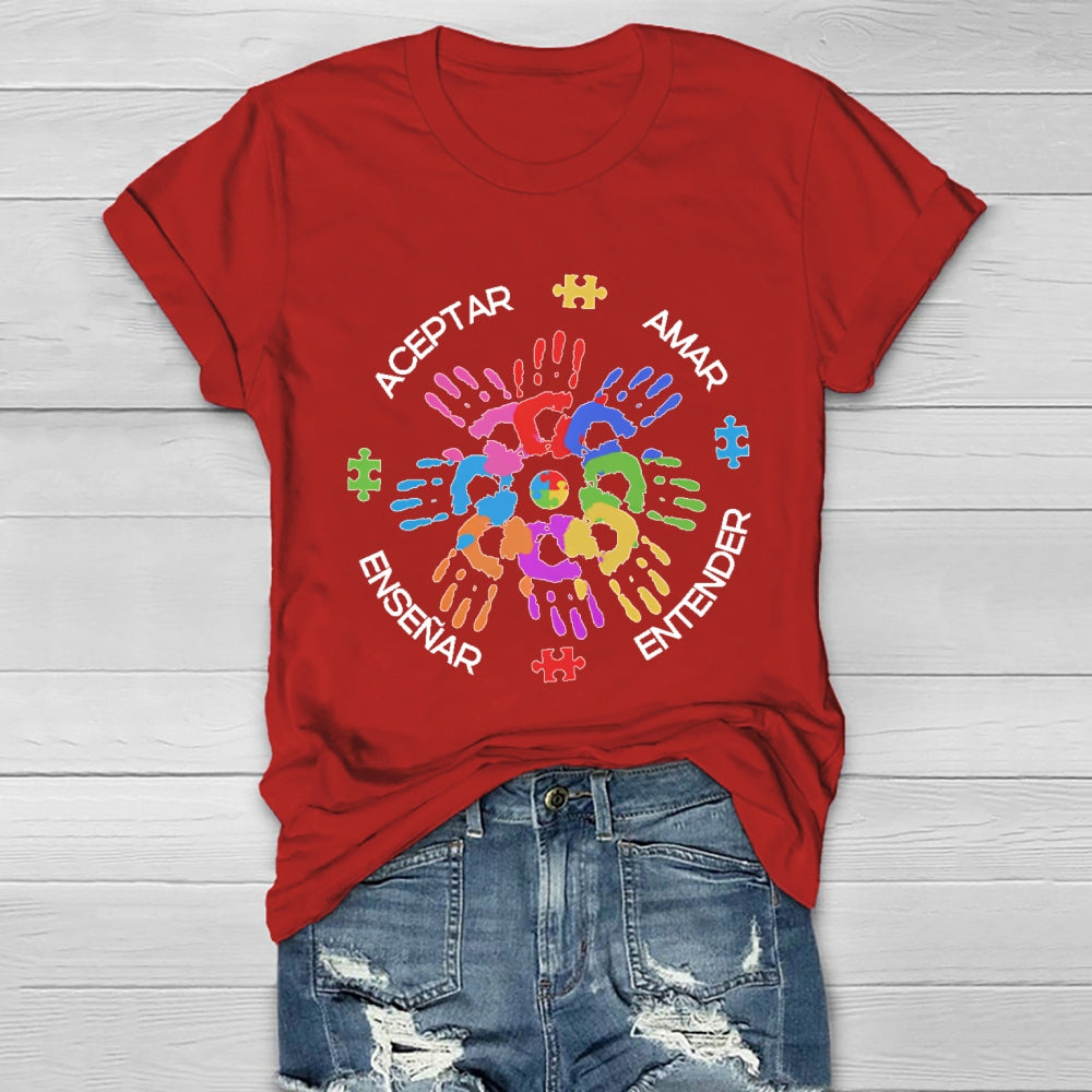 Amar EnseñAr Aceptar Entender Healthwear T-shirt
