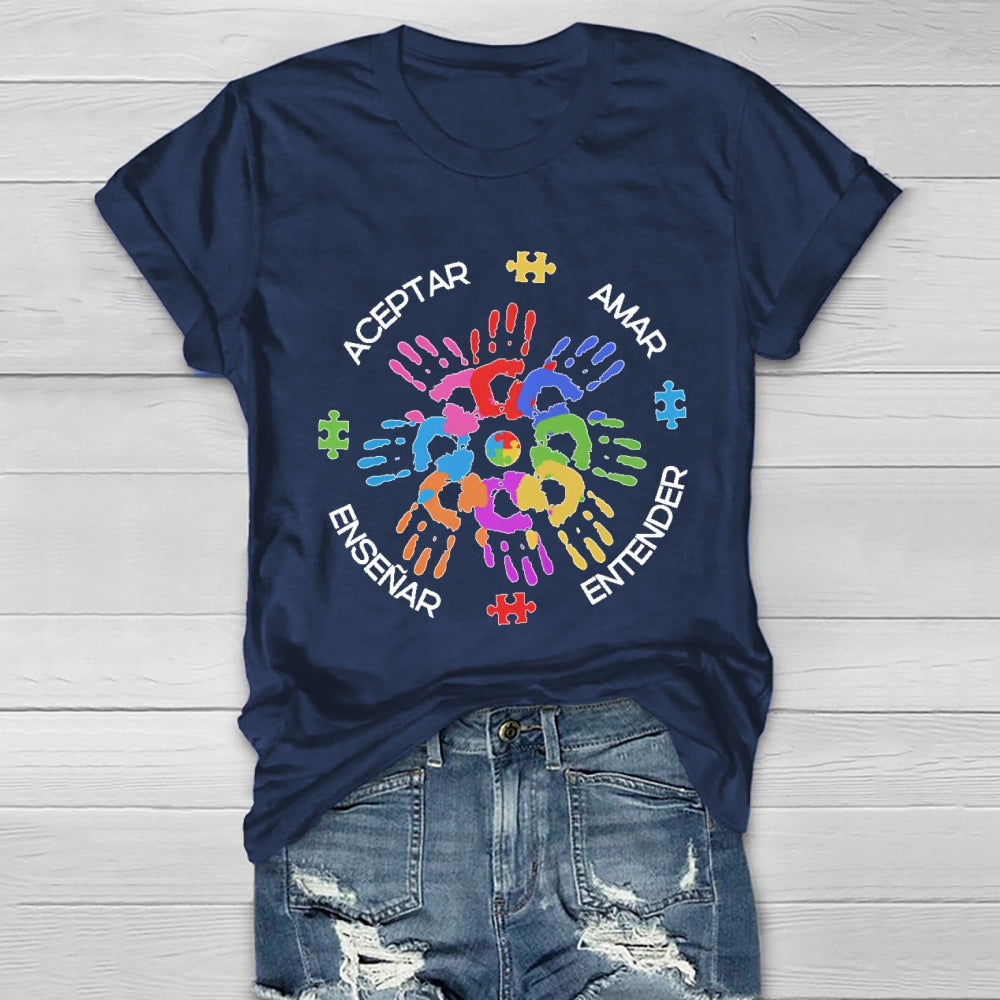 Amar EnseñAr Aceptar Entender Healthwear T-shirt