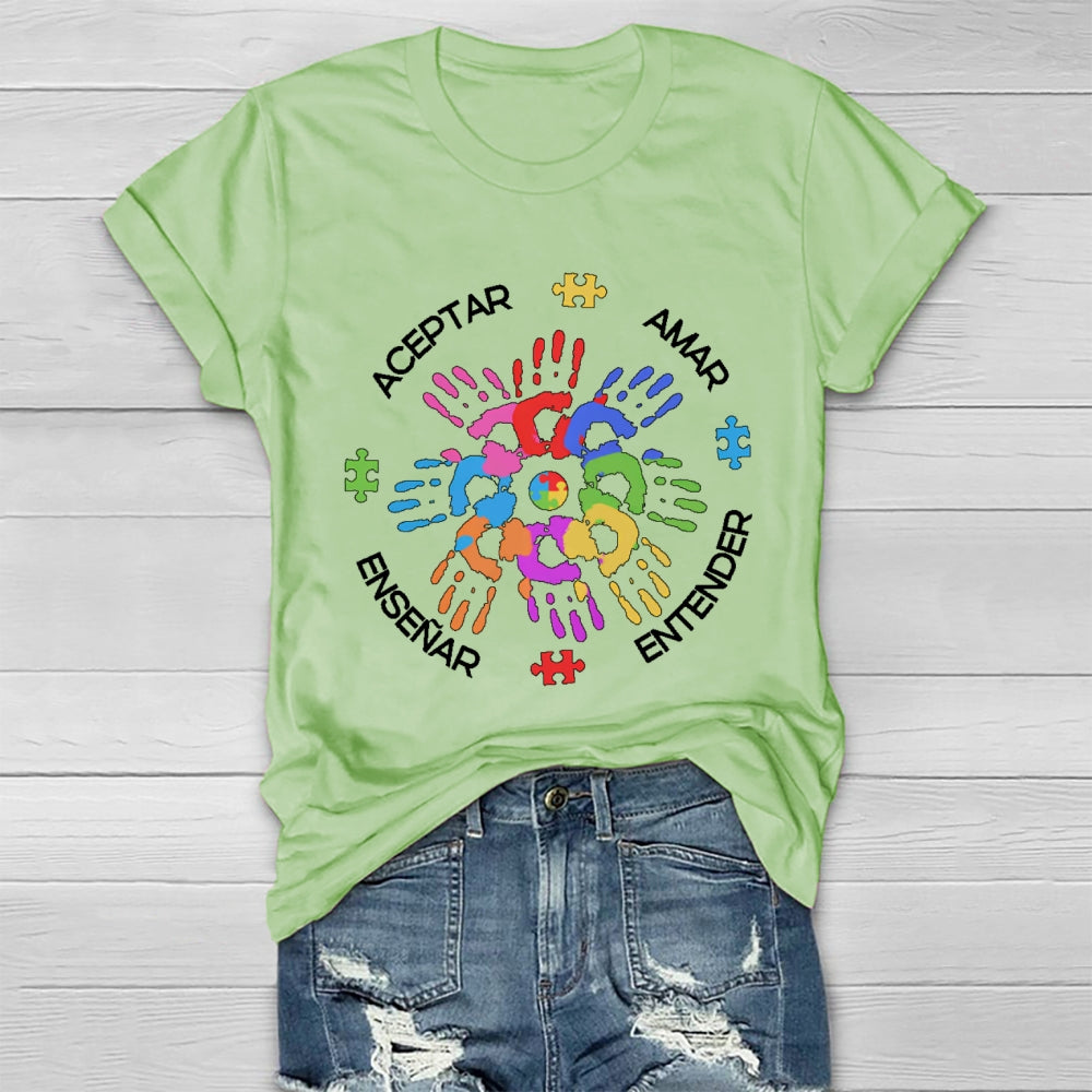 Amar EnseñAr Aceptar Entender Healthwear T-shirt