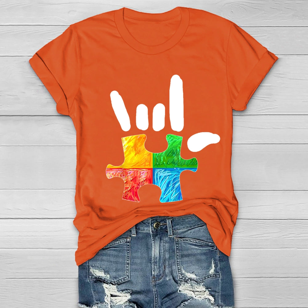 Autism Loves Gestures Healthwear T-shirt