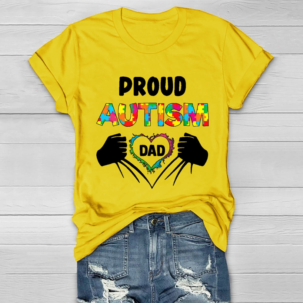 Proud Autism Dad  Healthwear T-shirt