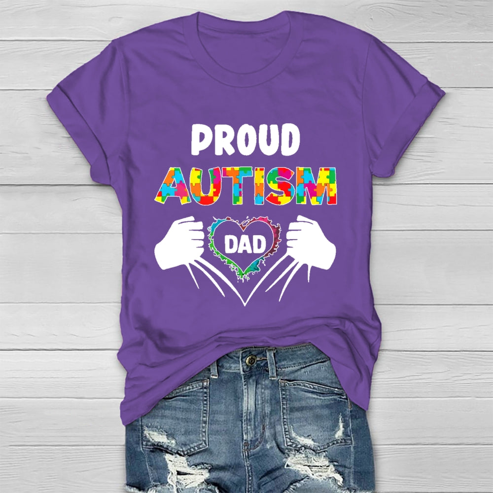 Proud Autism Dad  Healthwear T-shirt