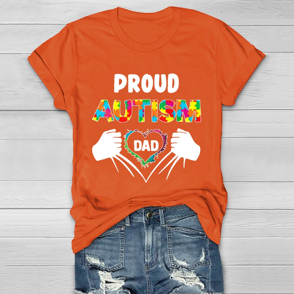 Proud Autism Dad  Healthwear T-shirt