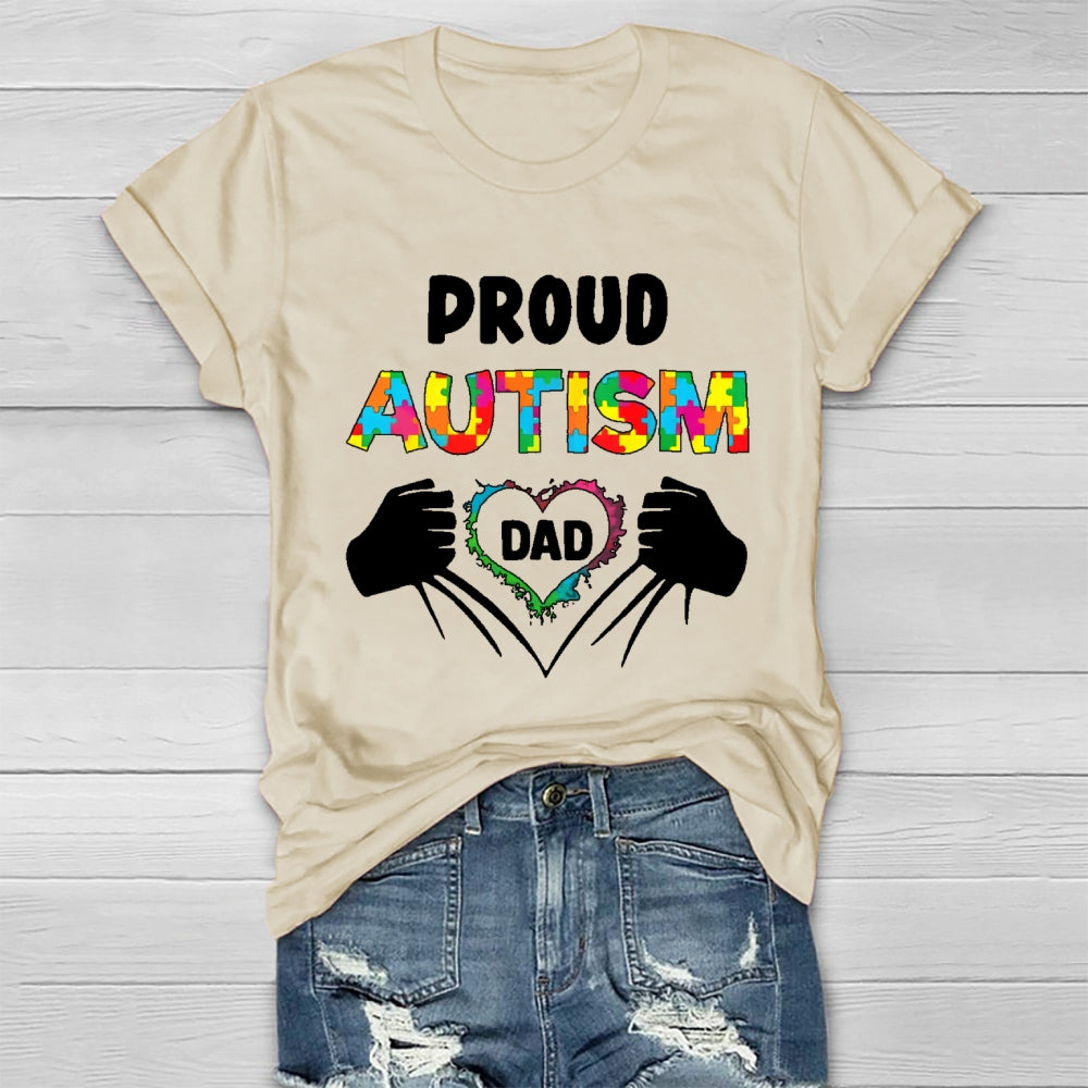 Proud Autism Dad  Healthwear T-shirt