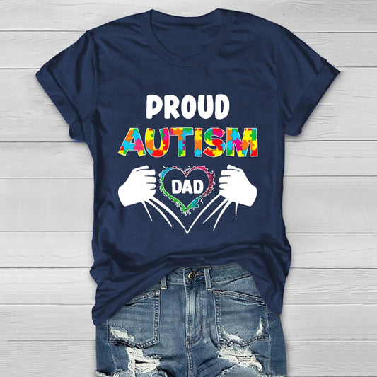 Proud Autism Dad  Healthwear T-shirt