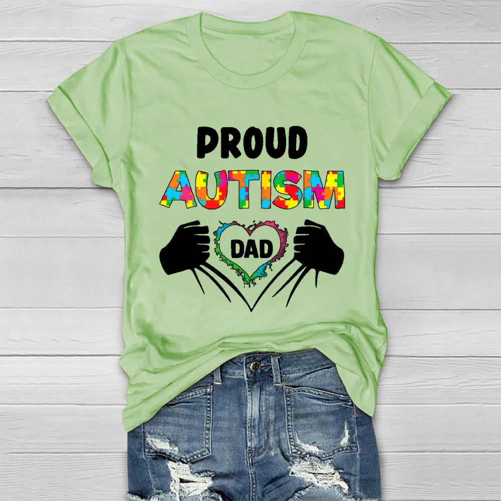 Proud Autism Dad  Healthwear T-shirt
