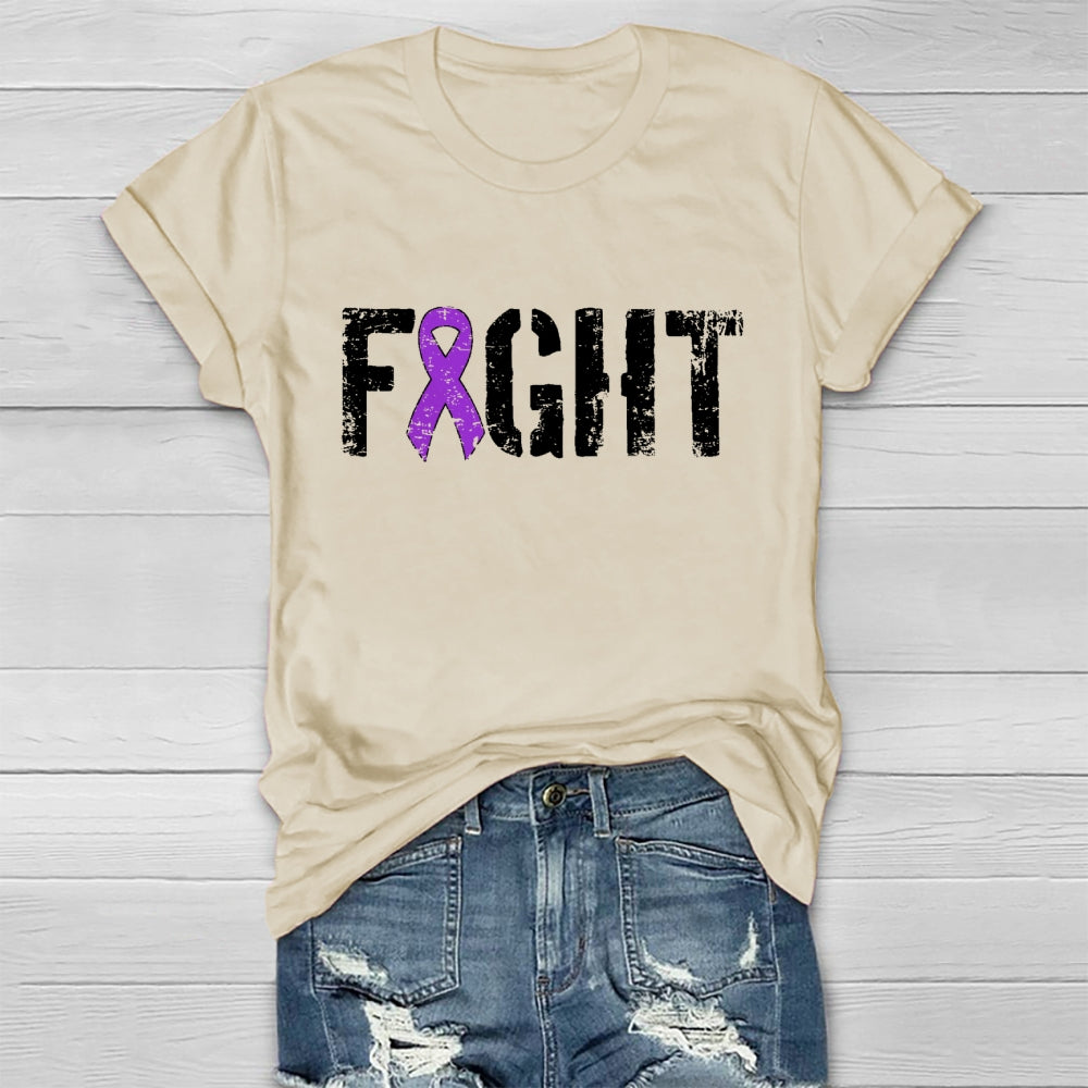 Fight Purple Ribbon Healthwear T-shirt