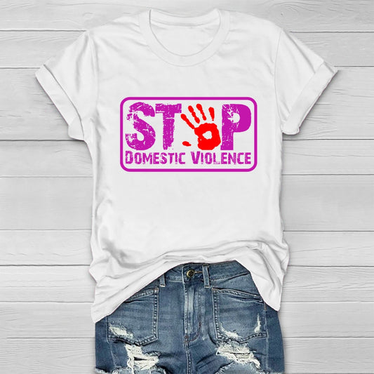 Stop Domestic Violence  Healthwear T-shirt