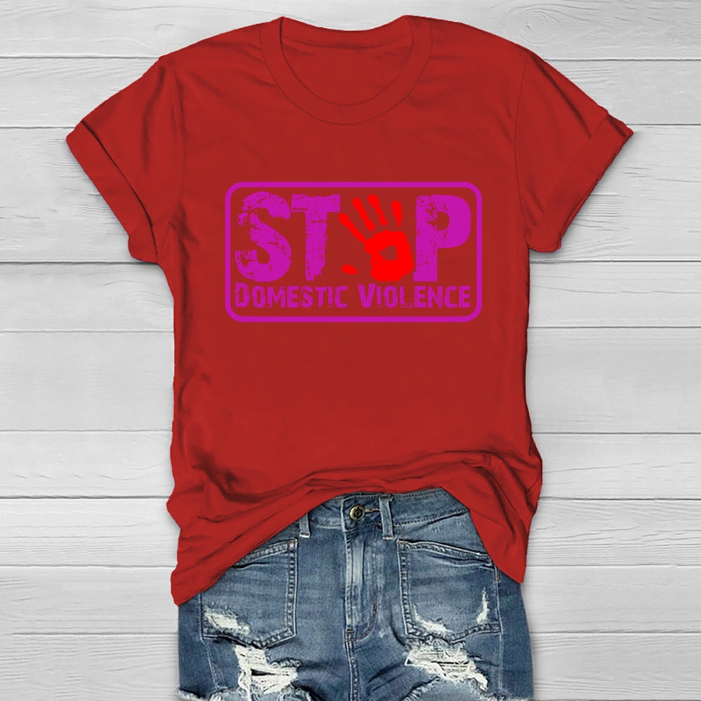 Stop Domestic Violence  Healthwear T-shirt