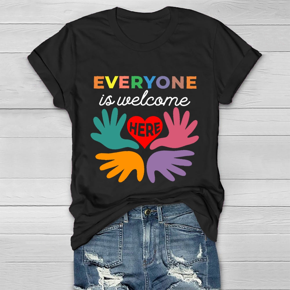 Everyone Is Welcome Here  Healthwear T-shirt