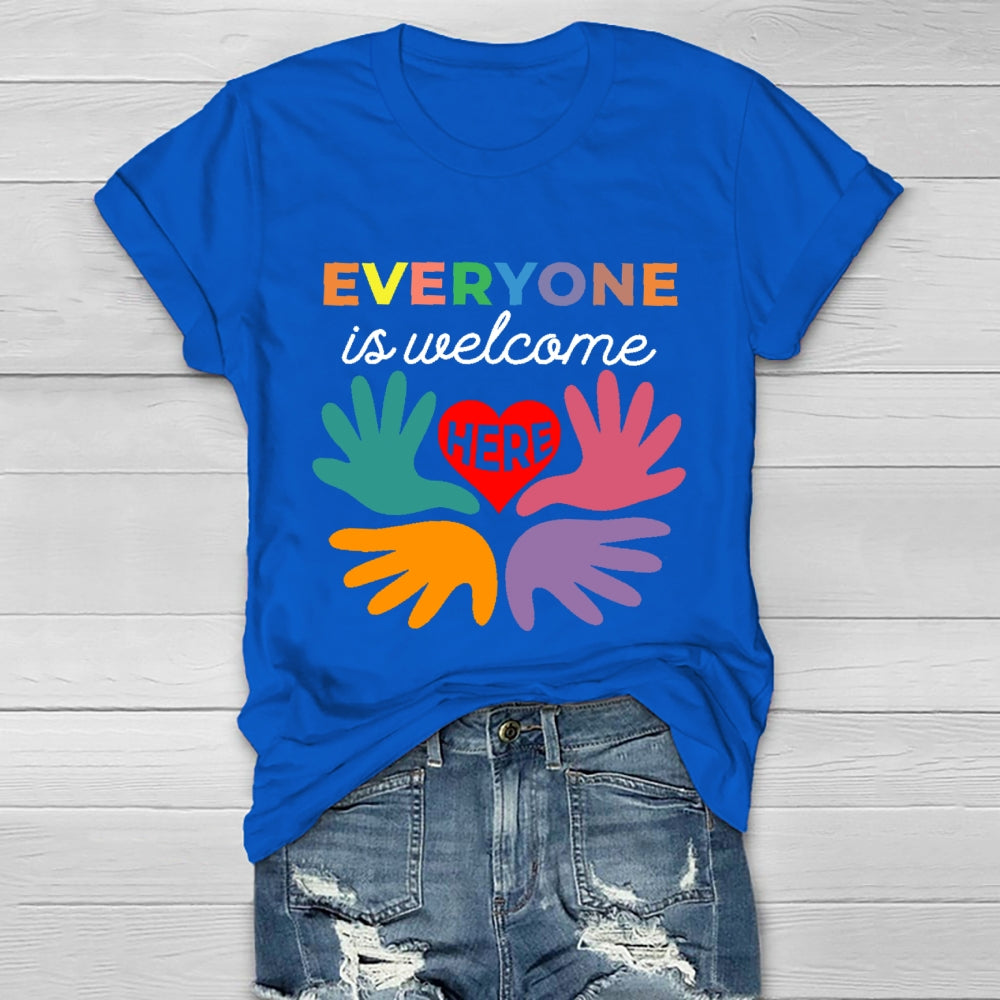 Everyone Is Welcome Here  Healthwear T-shirt