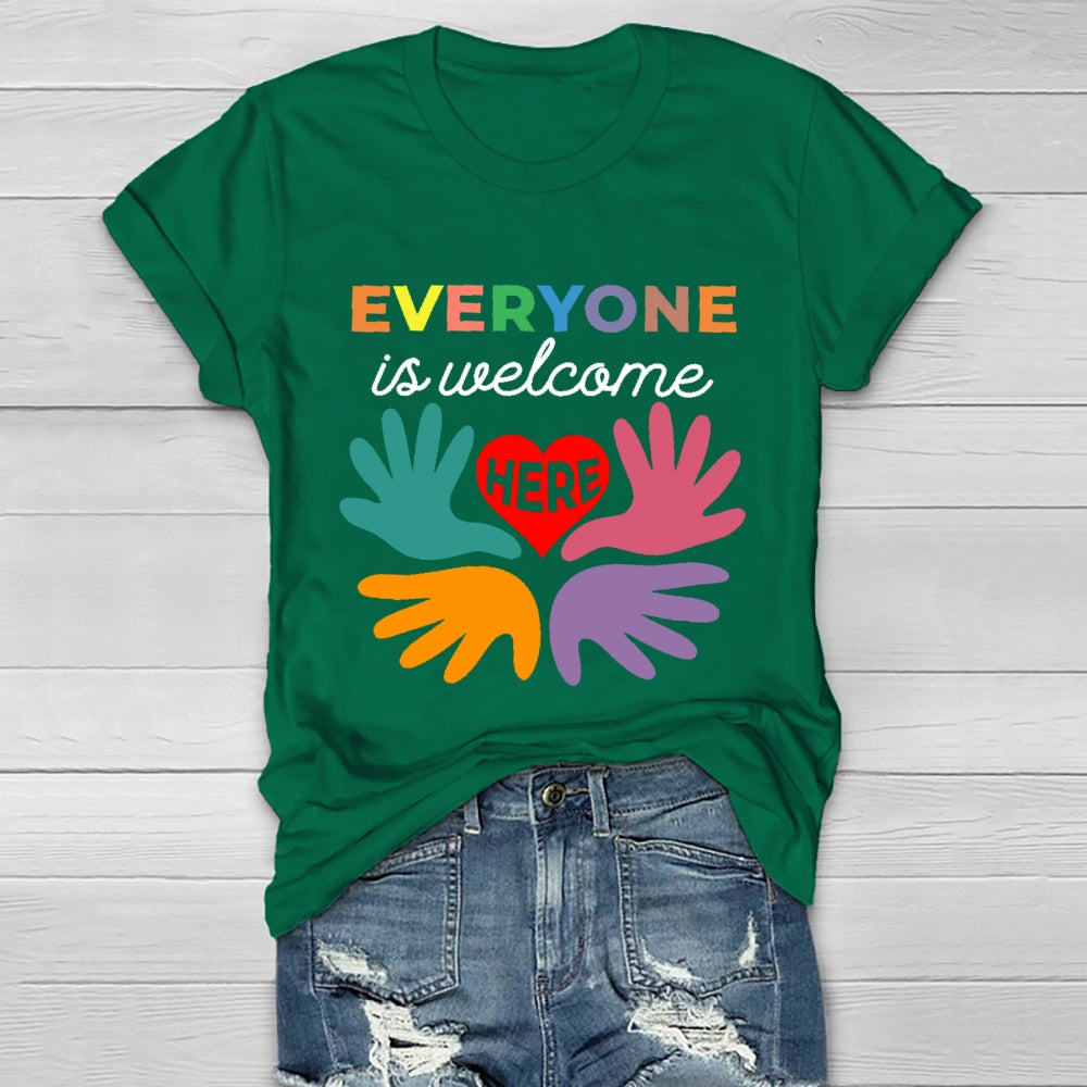 Everyone Is Welcome Here  Healthwear T-shirt