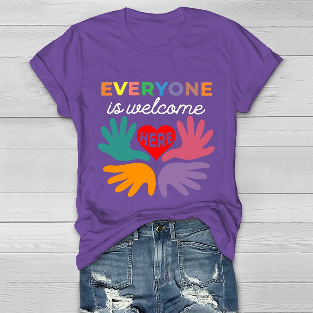 Everyone Is Welcome Here  Healthwear T-shirt