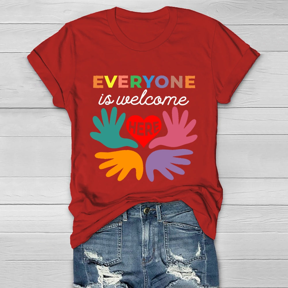 Everyone Is Welcome Here  Healthwear T-shirt