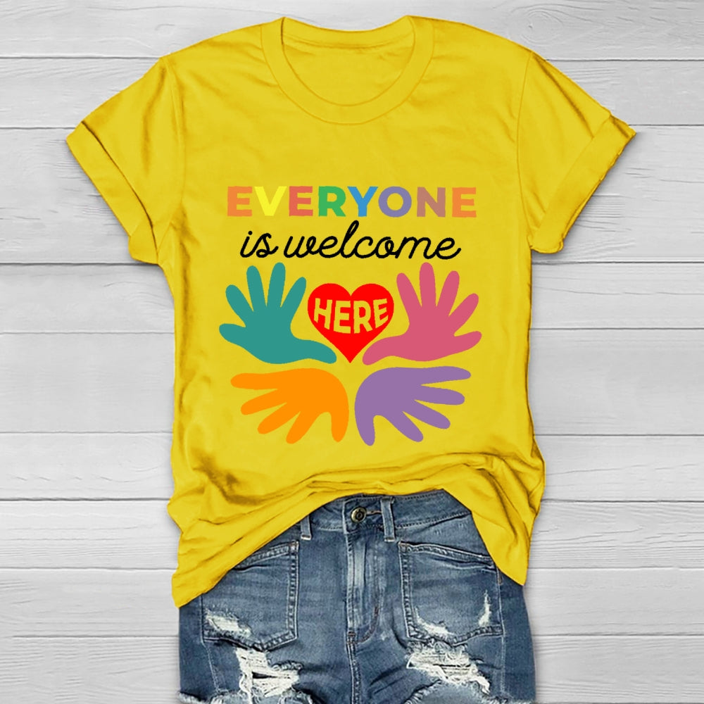 Everyone Is Welcome Here  Healthwear T-shirt