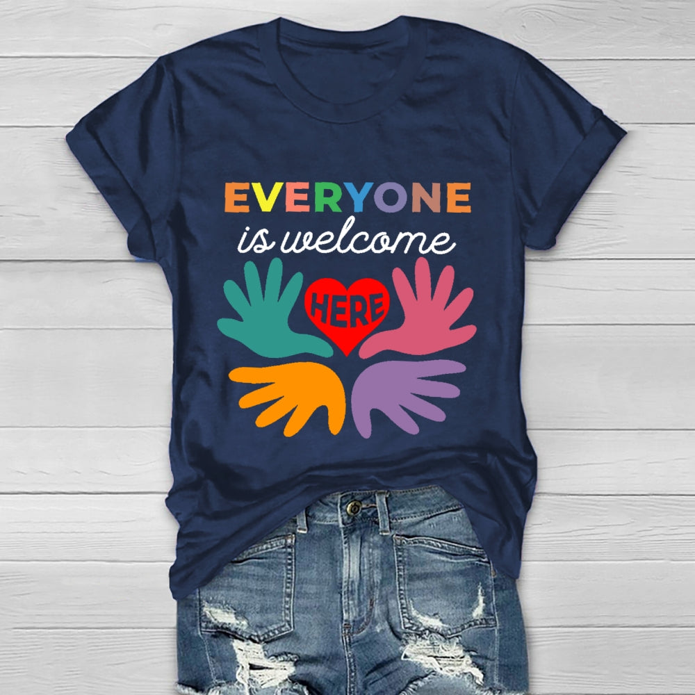 Everyone Is Welcome Here  Healthwear T-shirt