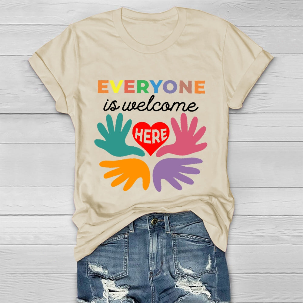 Everyone Is Welcome Here  Healthwear T-shirt