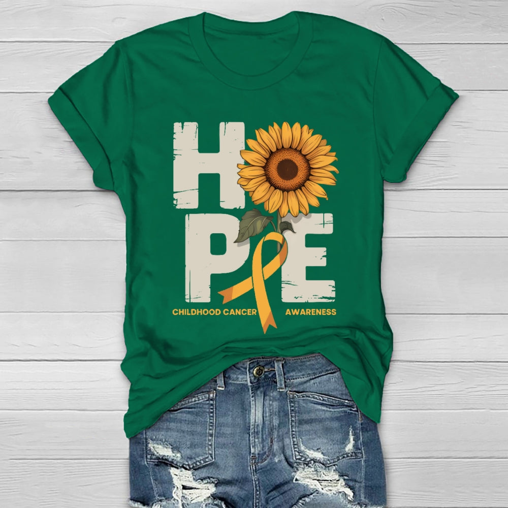 Hope Childhood Cancer Healthwear T-shirt