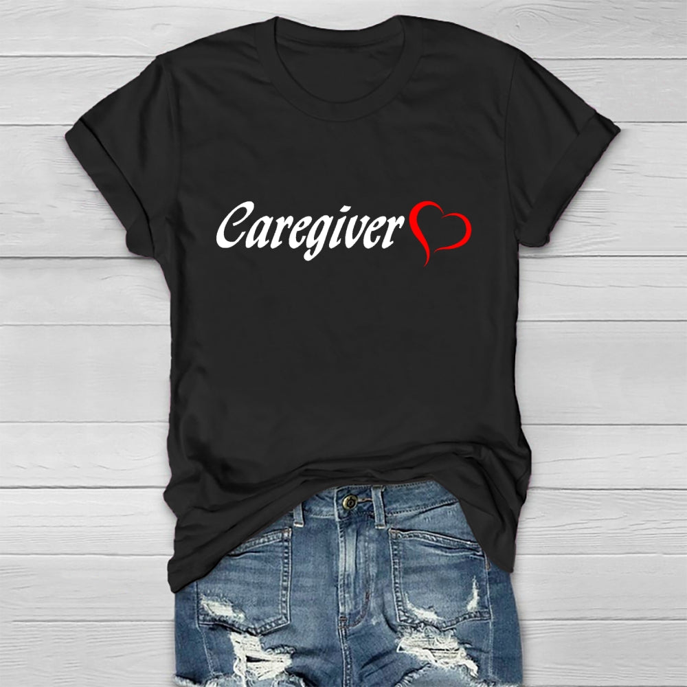 Caregiver With Love Healthwear T-shirt