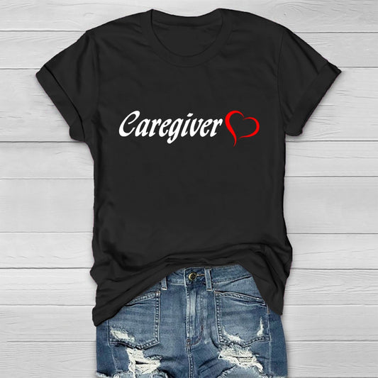 Caregiver With Love Healthwear T-shirt