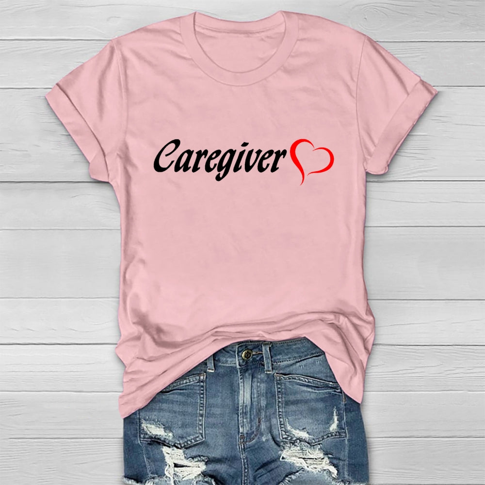 Caregiver With Love Healthwear T-shirt