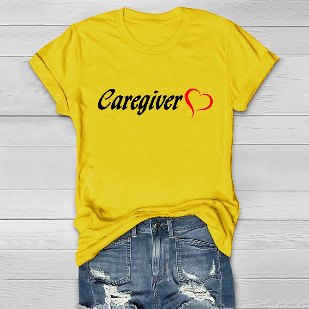 Caregiver With Love Healthwear T-shirt