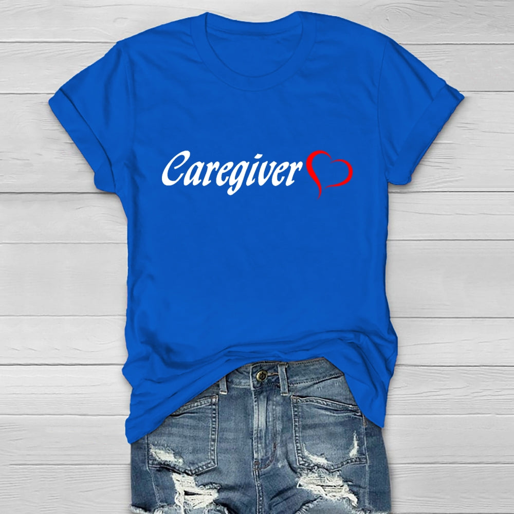 Caregiver With Love Healthwear T-shirt