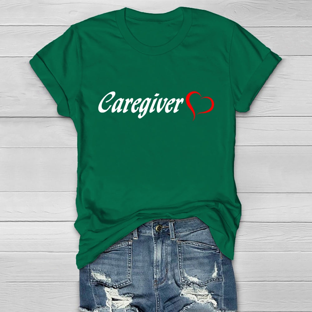 Caregiver With Love Healthwear T-shirt