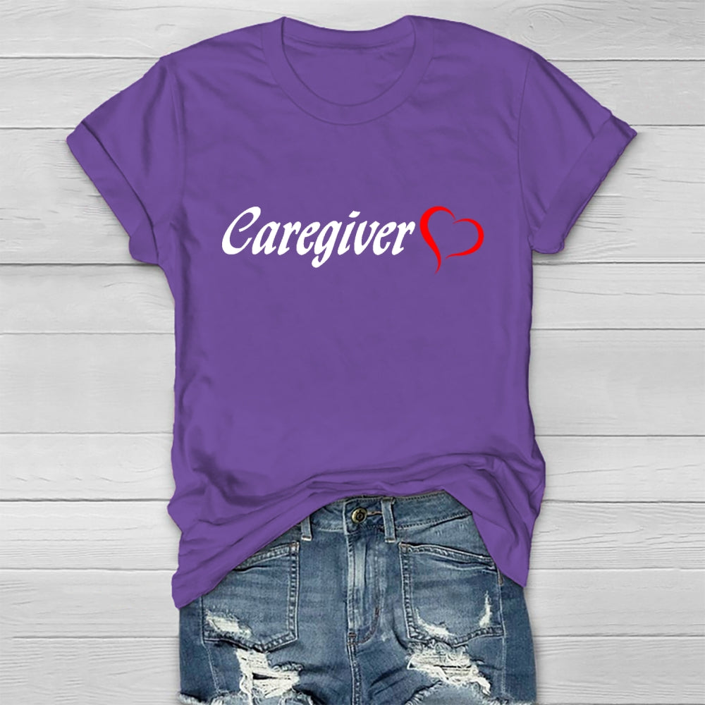 Caregiver With Love Healthwear T-shirt