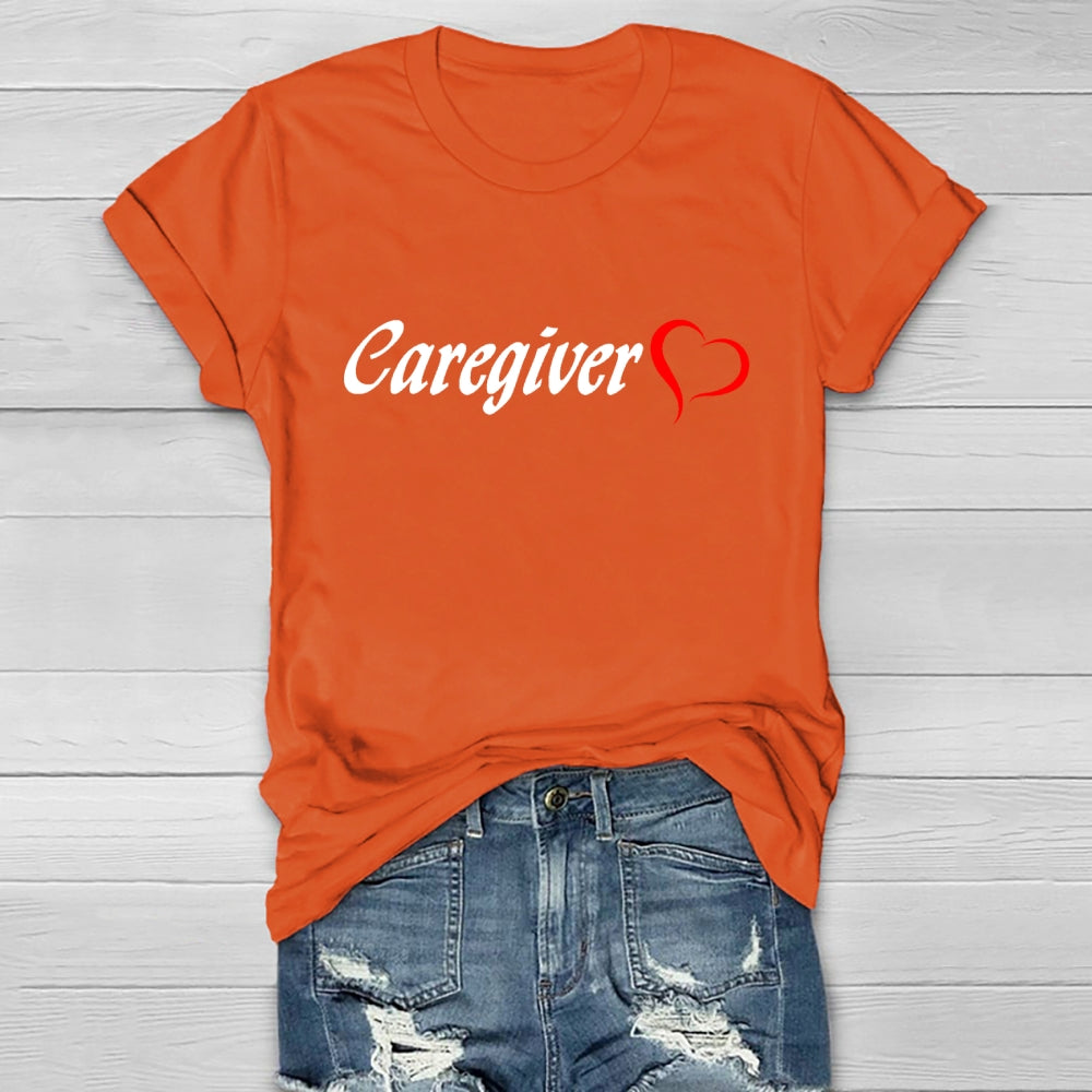 Caregiver With Love Healthwear T-shirt