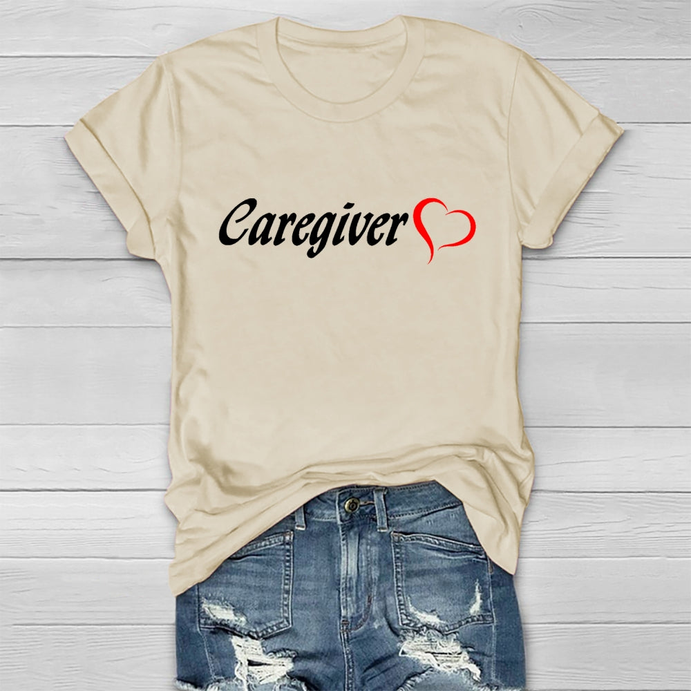 Caregiver With Love Healthwear T-shirt