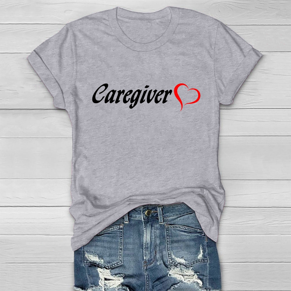 Caregiver With Love Healthwear T-shirt